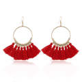 Tassel Earrings for Women Ethnic Big Drop Earrings Bohemia Fashion Jewelry Trendy Cotton Rope Fri...