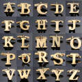 1 pair gold letters A-Z name Cufflinks men French shirt Cufflinks(B)