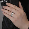 Men Ring, Ring Size:12(Silver)
