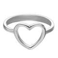 Fashion Heart Shaped Wedding Ring for Woman White(10)