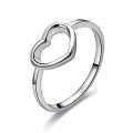 Fashion Heart Shaped Wedding Ring for Woman White(8)