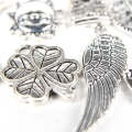 100pcs  Mixed Antique Silver Color European Bracelets Charm Pendants Fashion Jewelry DIY Charms H...