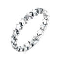 Star Shape Women 925 Sterling Silver Jewelry, Ring Size:9