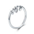 925 Sterling Silver Heart  Ring Women Wedding Engagement Jewelry, Ring Size:6