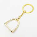 2 PCS Stable Keychain Alloy Jewelry Pendant Smooth Alloy Pendant(Gold)