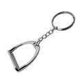 2 PCS Stable Keychain Alloy Jewelry Pendant Smooth Alloy Pendant(Silver)