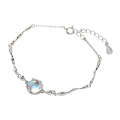 925 Sterling Silver Lembongan Island Bracelet Women Color-Changing Crystal Knuckle Chain