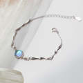 925 Sterling Silver Lembongan Island Bracelet Women Color-Changing Crystal Knuckle Chain
