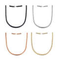 CNC-007 Magnetic Titanium Steel Necklace Jewelry(Golden)