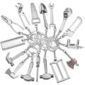 10 PCS Tool Metal Keychain Car Key Ring Pendant, Colour: H-399 Pliers