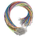 100 PCS Crystal Pendant Necklace Rope Jewelry Lanyard(Deep Purple)
