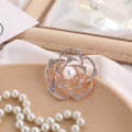 2 PCS s Mountain Tea Flower Brooch Pearl Pin Simple Suits Cheongsam Accessories(B07344)