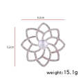 2 PCS Alloy  Double Flower Brooches Temperament Wild Clothes Pin(B07343)