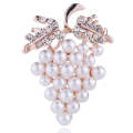 3 PCS  Grape Brooches Wild Pearl Pin Female Clothes Jewelry(B07342)