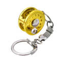 Metal Fishing Wheel Decoration Pendant Mini Wheel Fish Key Chain, Color:  C