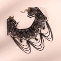 Fringe Lace Gothic Lolita Vintage Necklace,Style: 1530