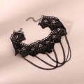 Fringe Lace Gothic Lolita Vintage Necklace,Style: 1555