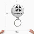 High Resilience Telescopic Steel Wire Anti-Lost Anti-Theft Key Ring(No Pattern)