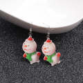 Christmas Acrylic Snowman Earrings(Red)