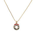 Christmas Dripping Bell Flower Ring Necklace Jewelry(000823YS)