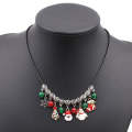 Christmas Santa Claus Necklace Agate Pearl DIY Pendant