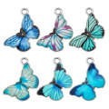 20 PCS Butterfly Charms Earrings Necklace Bracelet Accessories DIY Material( Mixed Color)