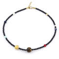 Universe Galaxy Eight Planets Guardian Necklace Stone Bead Bracelet(Scattered Models 9120-AA1005)