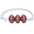 10 PCS Basketball Baseball Adjustable Braided Wire Bracelet(8)