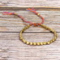 Hand Woven Irregular Copper Bead Bracelet Jewelry(Matte)