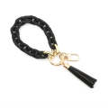 Keychain Ladies Acrylic Bracelet Jewelry(Black)