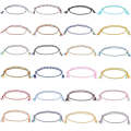 1010-89 Four-strand Colorful Braided Rope Adjustable Bracelet(13)