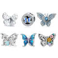S925 Butterfly Series DIY Bracelet Pearl Accessories, Style: SCC1682