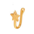 U-shaped Nose Clip Copper Inlaid With Zircon Nose Decoration, Color: G-251 Gold