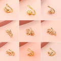 U-shaped Nose Clip Copper Inlaid With Zircon Nose Decoration, Color: G-251 Gold