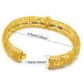 B-56 24K Gold Plated Bracelets Women Wedding Sand Gold Bracelet