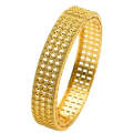 B-116 24K Gold Plated Bracelets Women Wedding Sand Gold Bracelet