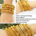 B-116 24K Gold Plated Bracelets Women Wedding Sand Gold Bracelet