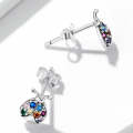 Insect Series Earrings 925 Silver Earrings, Style: Dragonfly