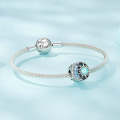 SCC2418 Sterling Silver S925 Sun Star Moon Opal Bracelet Beads
