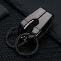 HONEST Metal Spring Clip Keychain Car Key Holder Waist Hanging Buckle(Black)