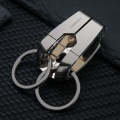 HONEST Metal Spring Clip Keychain Car Key Holder Waist Hanging Buckle(White)