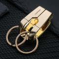 HONEST Metal Spring Clip Keychain Car Key Holder Waist Hanging Buckle(Golden)