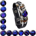 Twelve Constellations Night Light Leather Rope Bracelet Woven Beads Bracelet, Style: Leo