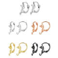 Sterling Silver S925  Stretch Cat Stretch Earrings, Size: Large Gold Plated