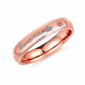 606 Couple Ring Titanium Steel Ring, Size: Women Style 7