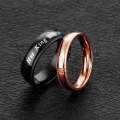 606 Couple Ring Titanium Steel Ring, Size: Women Style 7