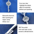 XMA003 Mosan  925 Silver Key Necklace, Chain Length: 60cm Sweater Chain