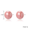 E2208-2 Pink Pearl Stud Earrings Jewelry