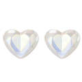 E2209-6 Symphony Sliced Heart Stud Earrings Jewelry