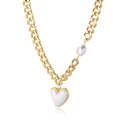 N2210-8 Thick Chain Love Ladies Temperament Necklace Collarbone Chain